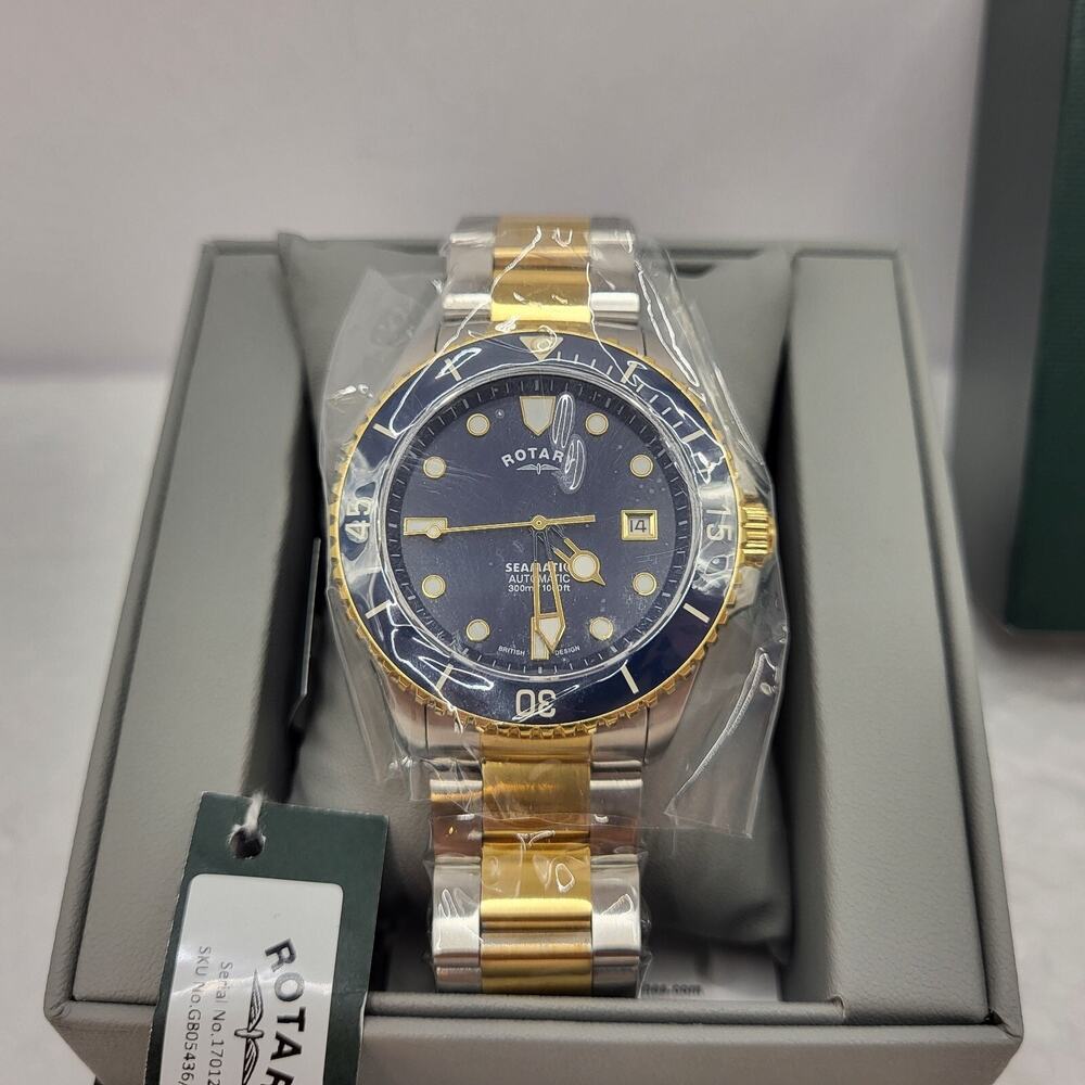 Rotary - Seamatic, Stainless Steel Men's Automatic Watch - GB05436/05